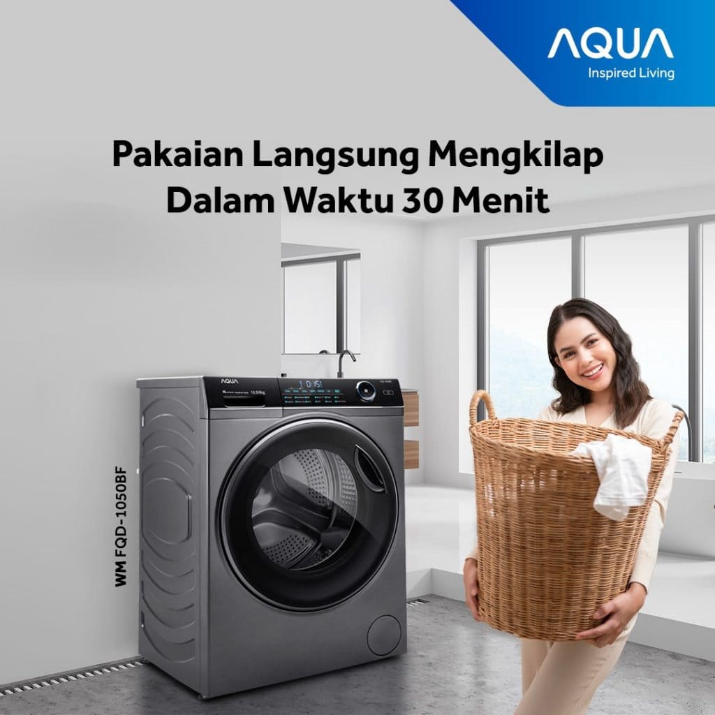 Rainy Season Ready: AQUA Elektronik Launches FQD-1050BF Washer Dryer for Optimal Drying
