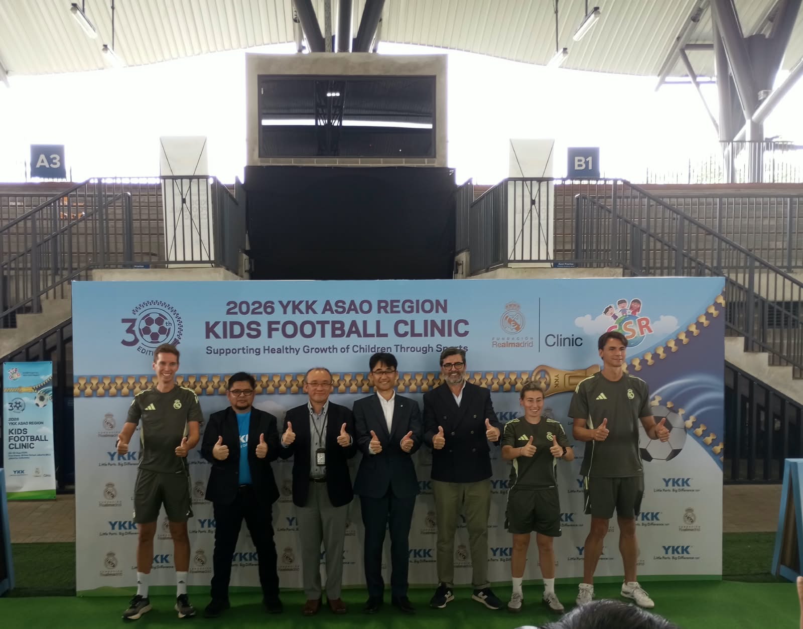 YKK ASAO Kids Football Clinic Returns, Teams Up with Real Madrid Foundation